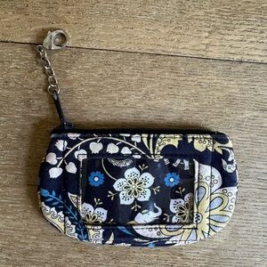 Vera Bradley Mini Bag in Black, Blue, and Yellow Floral